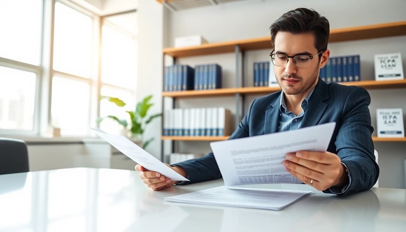 Analyzing FCPA/DCAA/Flowdown/ITAR/EAR compliance documents in a professional office.