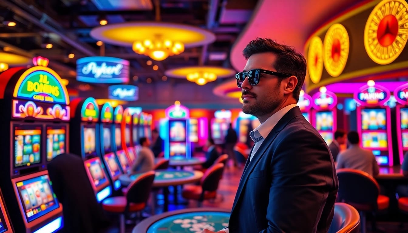 Berpartisipasi dalam permainan casino bbni4d dengan mesin slot dan meja poker yang menyenangkan.