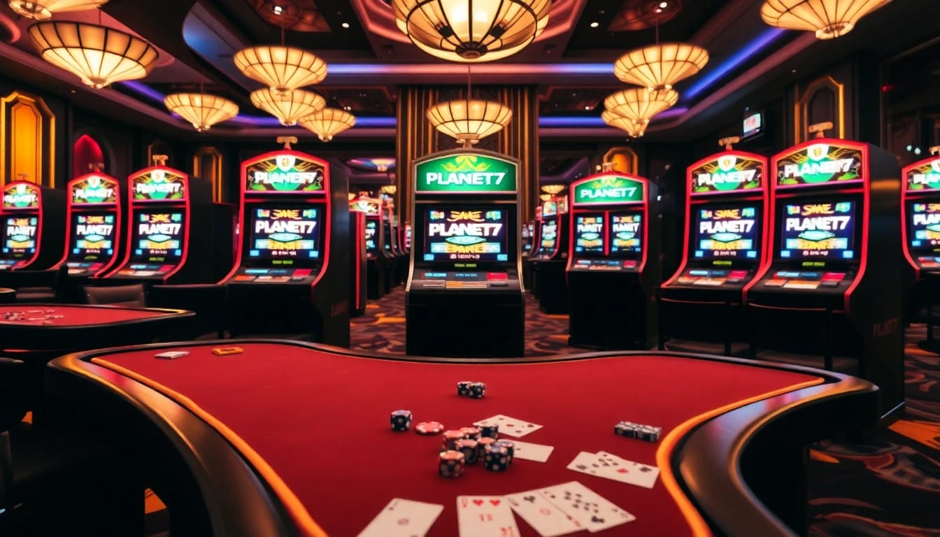 MAIN CASINO SETUP WITH PLANET77 LOGO AND LUXURIOUS DETAILS