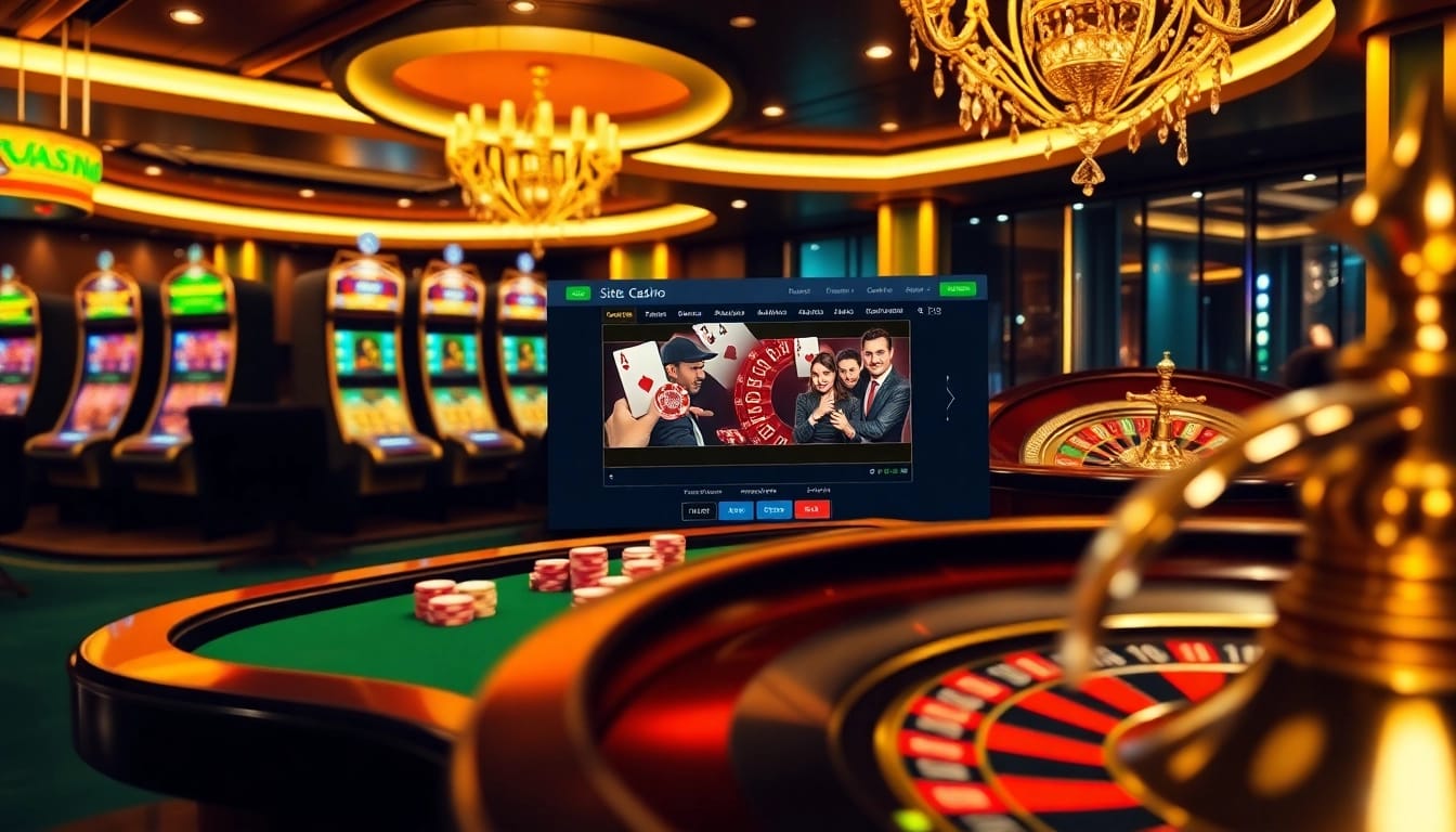 Participez à une action palpitante sur un site de casino en ligne avec roulette, blackjack et un gameplay vibrant.
