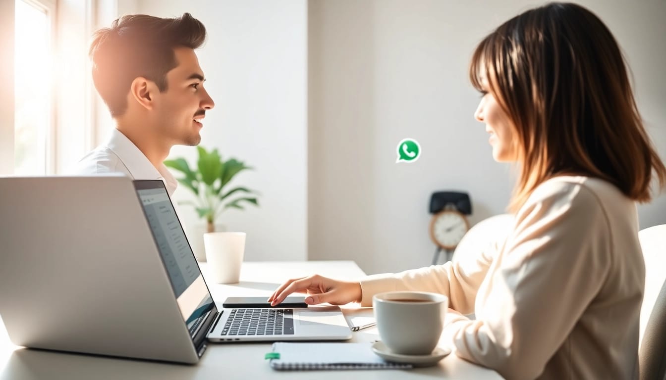 在现代工作区使用快连VPN访问 WhatsApp Web 的用户
