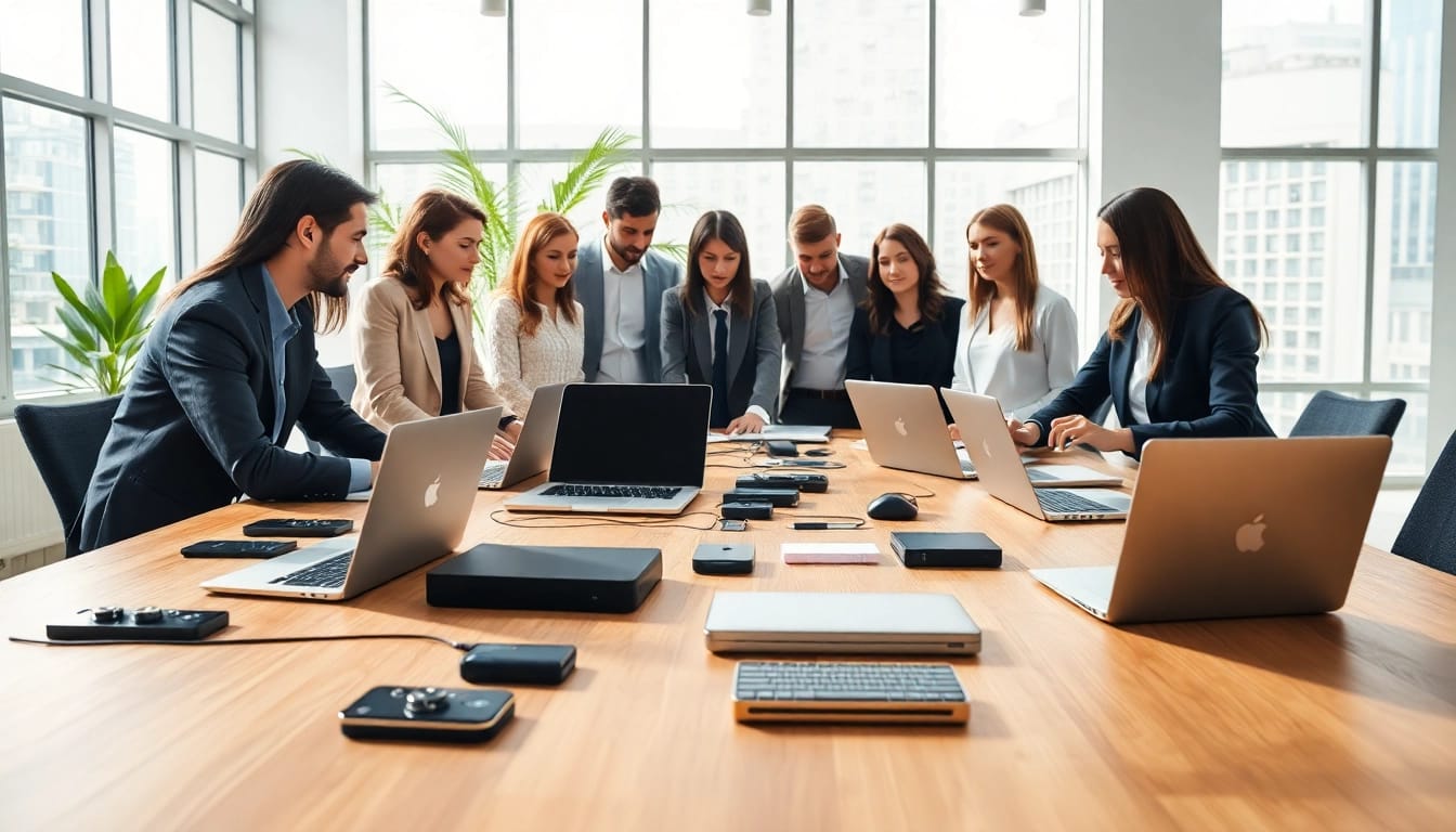Engaging professionals showcasing managed IT services near me in a modern office environment.