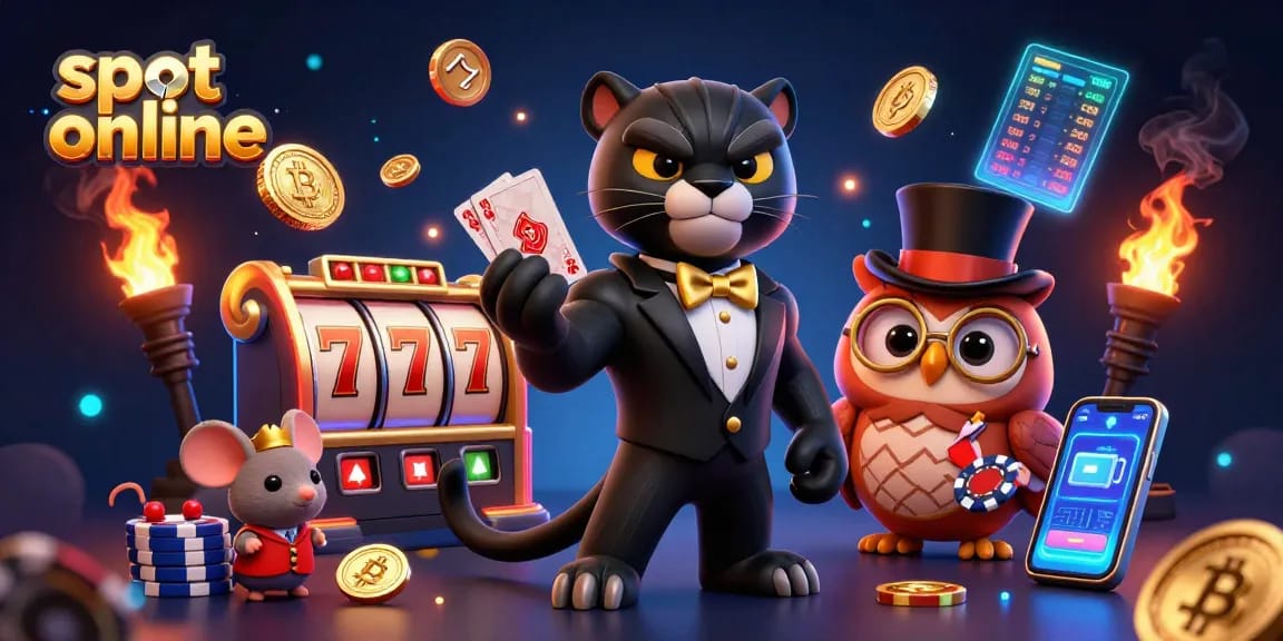 Rasakan keseruan bermain slot online di lingkungan menarik bersama panther, burung hantu, dan tikus keberuntungan dalam permainan kartu.