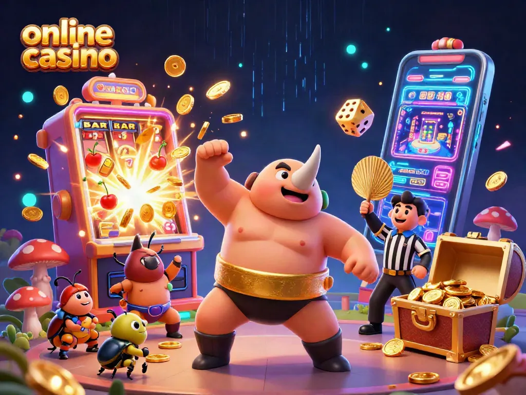 Gana en un emocionante casino online con un campeón de sumo y una máquina tragamonedas multidimensional