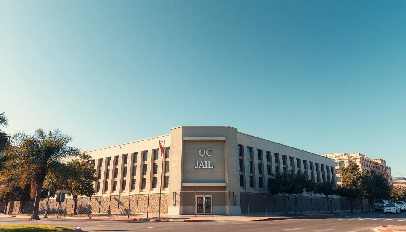 OC Jail facility showcasing its imposing architecture and secure environment