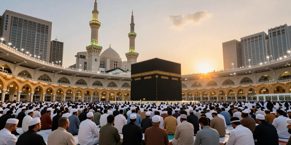 Umroh Full Ramadhan journey, capturing the essence of spiritual tourism in Makkah's sacred sites.