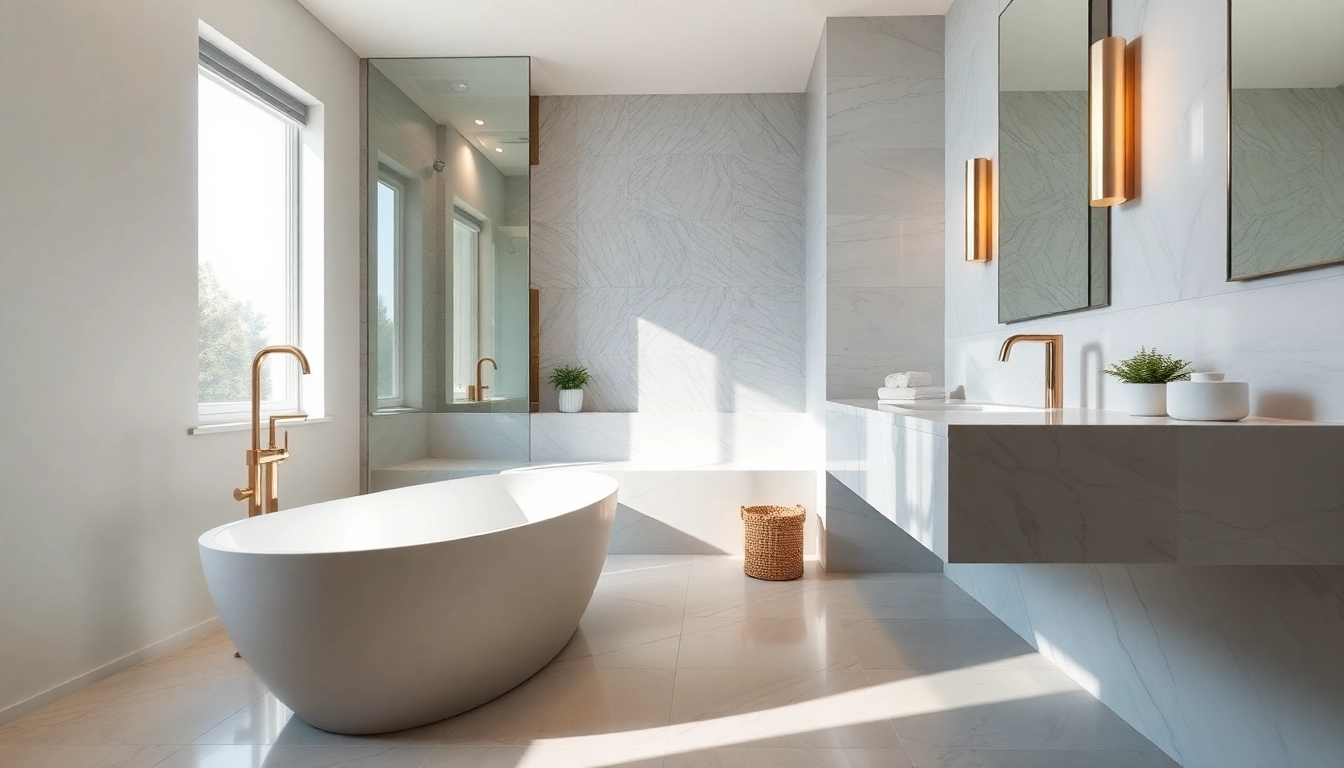 Transform your space with a stunning bathroom renovation near me, showcasing modern design and luxury elements.
