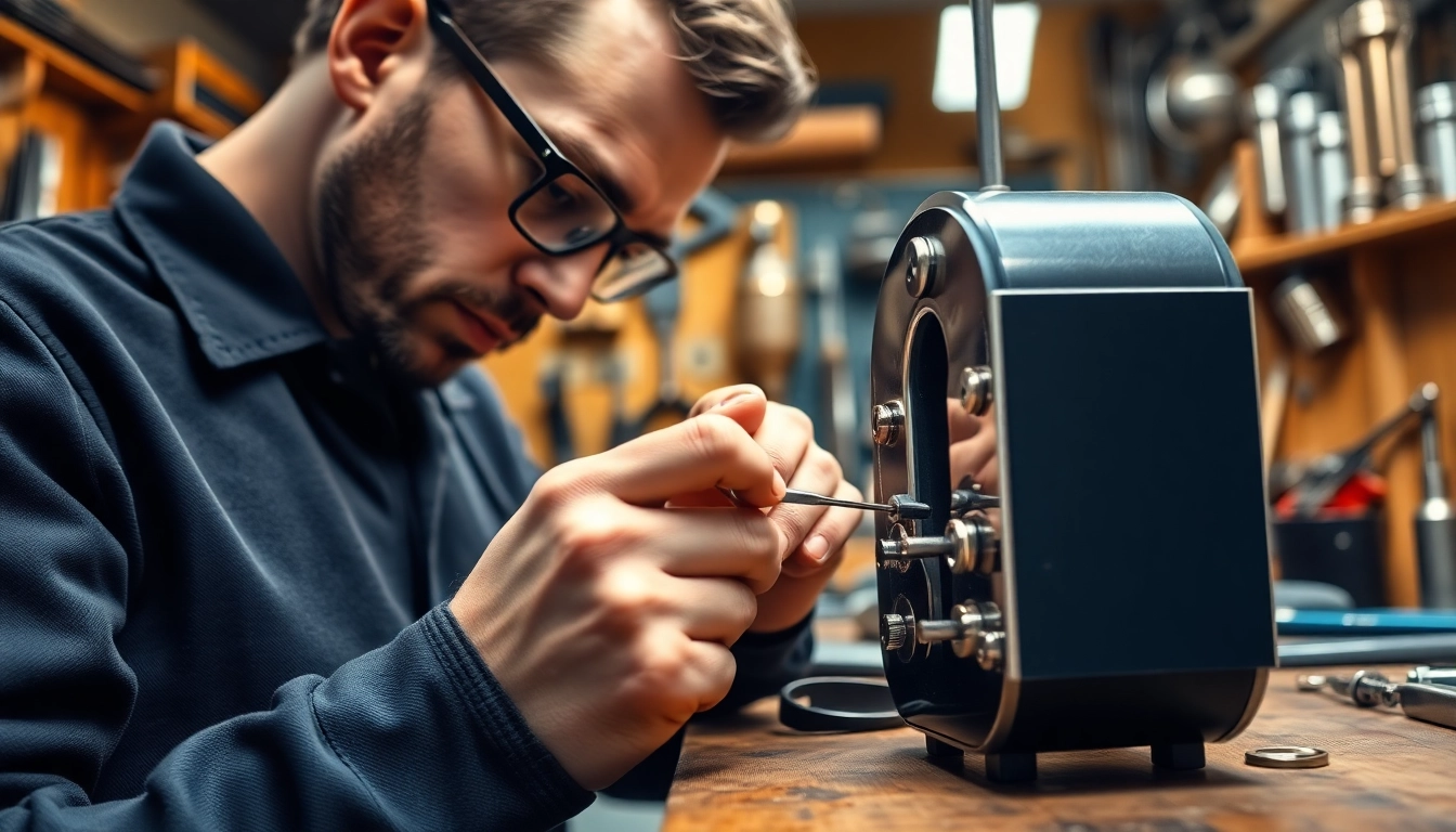 Locksta, ein professioneller Schlüsseldienst in einem modernen Werkstattumfeld.