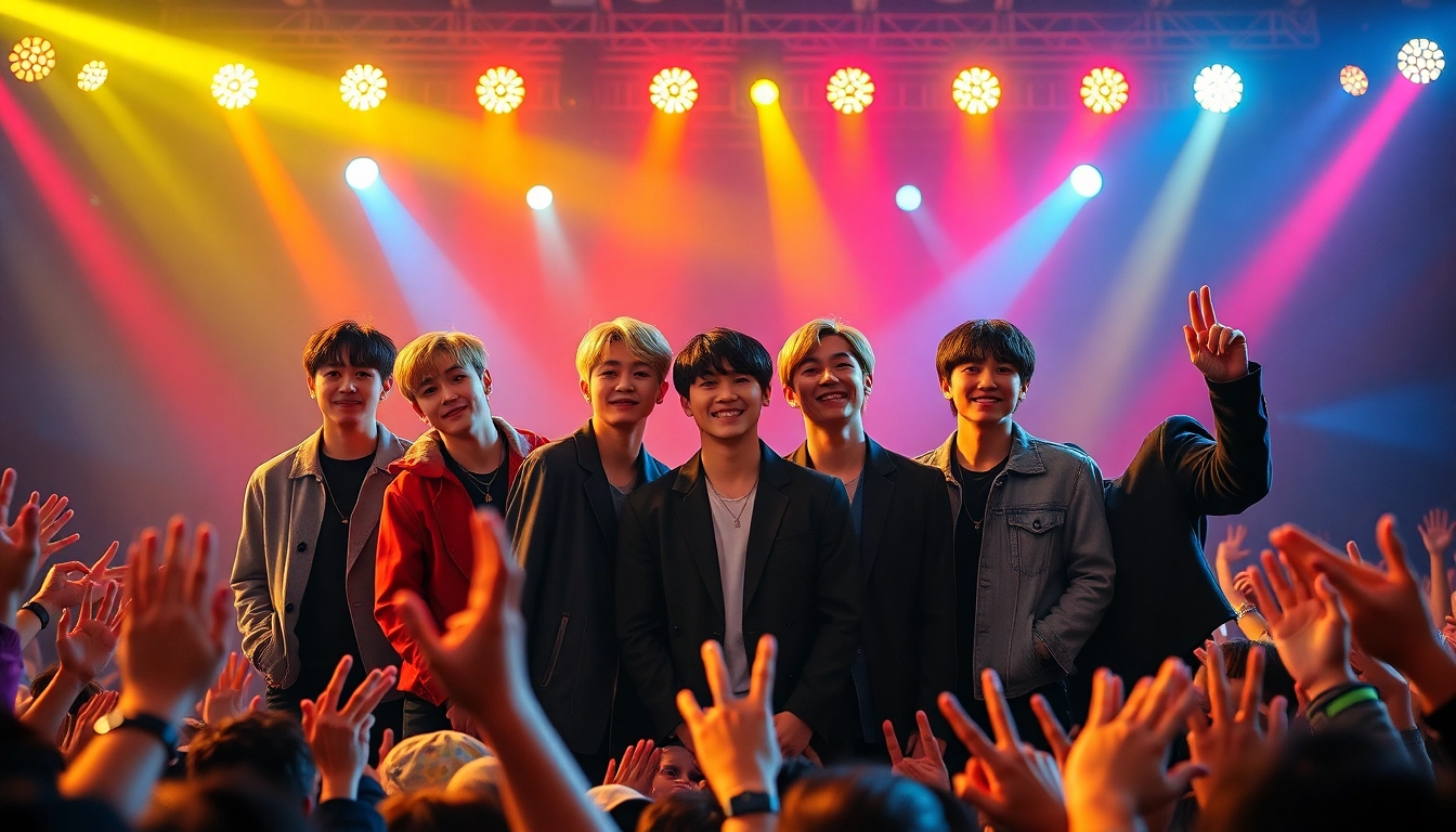 BTS news update featuring the group's vibrant performance in an exciting concert setting.