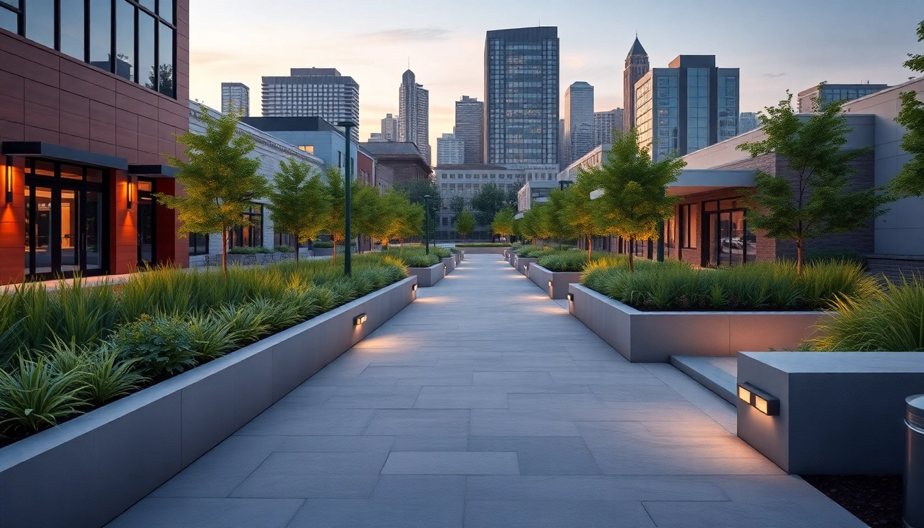 Revitalizing the North Main Makeover with modern architecture and lush landscaping.