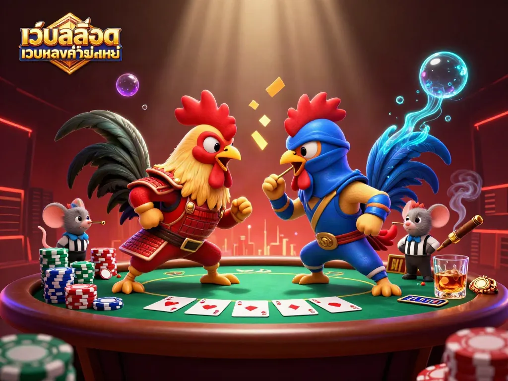 สล็อตเว็บตรงค่ายใหญ่ที่มีไก่ชนต่อสู้ในฉากคาสิโนที่ดึงดูดอย่างลงตัว