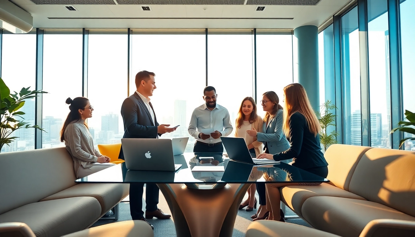 Discover founder leadership insights as a diverse team collaborates in a modern office environment.