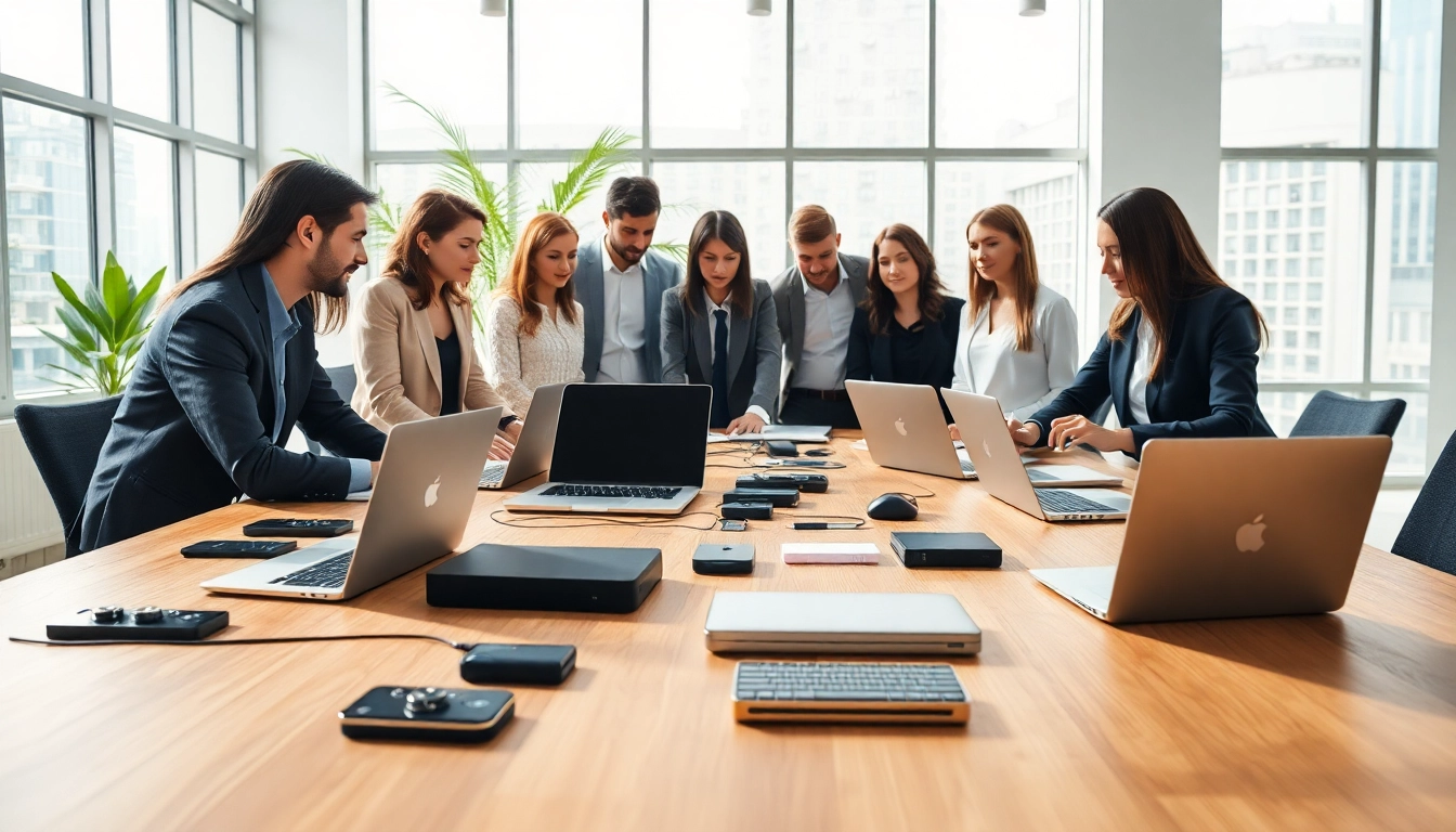 Engaging professionals showcasing managed IT services near me in a modern office environment.