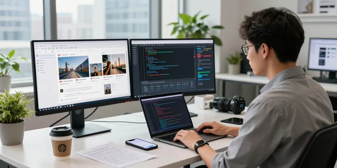Detect AI image with an advanced moderation dashboard in a professional workspace.