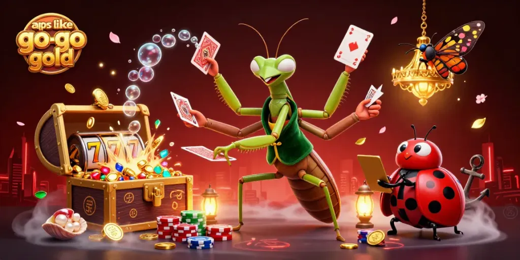 Win big with apps like go go gold illustrating vibrant casino action and exciting gameplay elements.