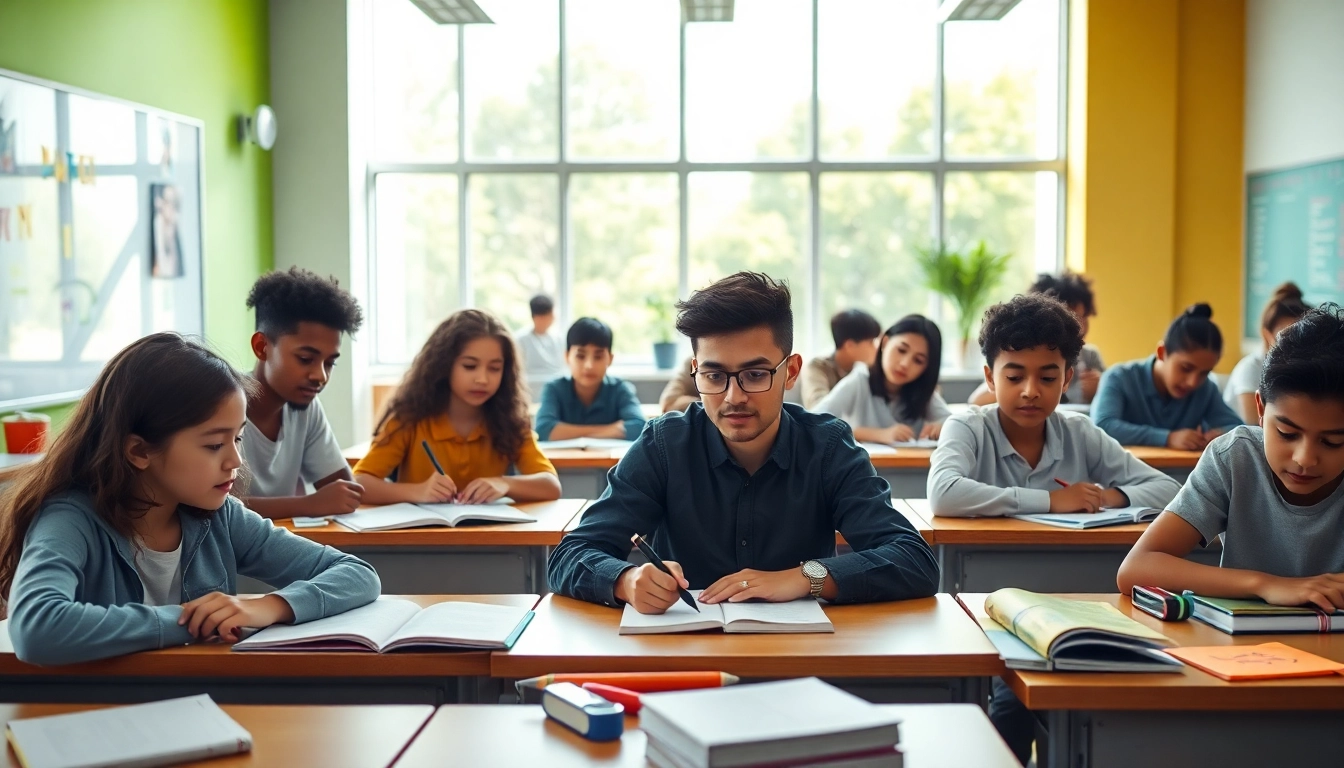 Education equity in an innovative classroom setting with diverse students engaged in learning activities.