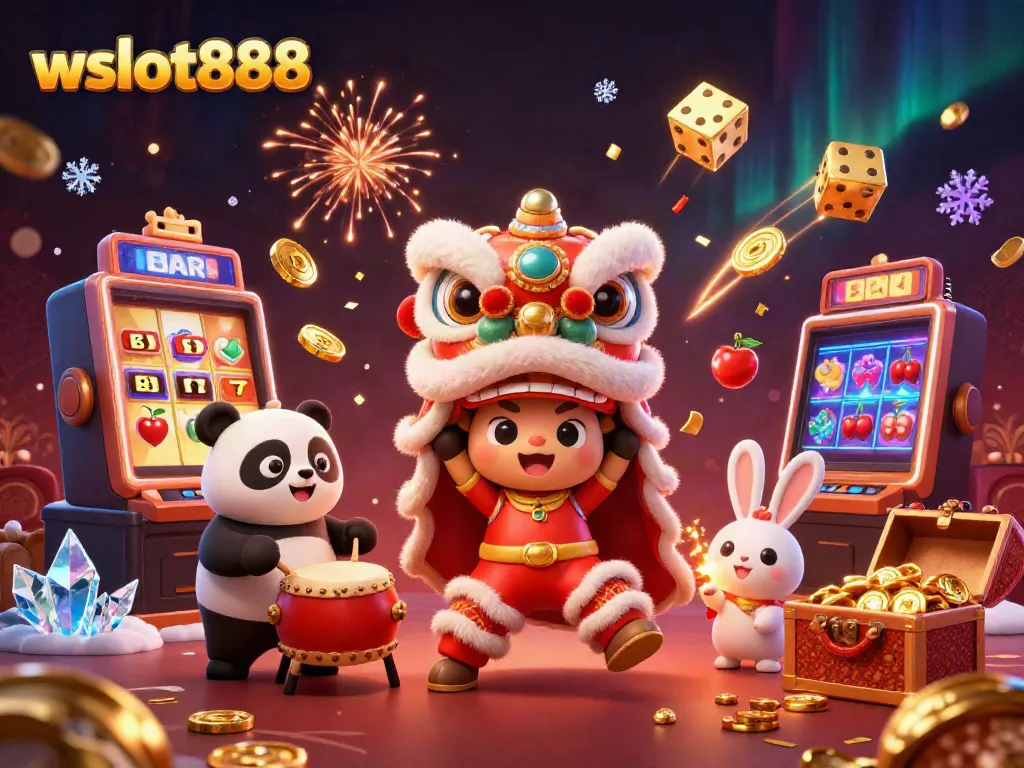 Menangkan jackpot dengan wslot888 sambil bergoyang bersama karakter berwarna emas dan merah