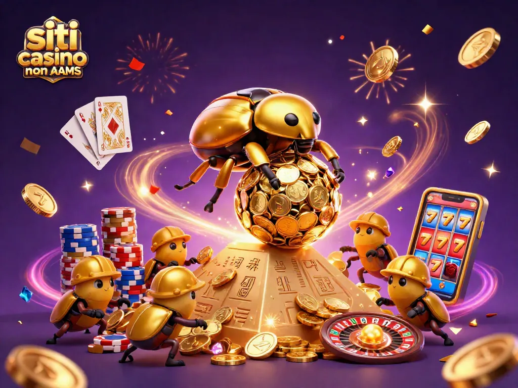 I migliori siti casino non AAMS offrono emozioni con simboli e monete dorate.