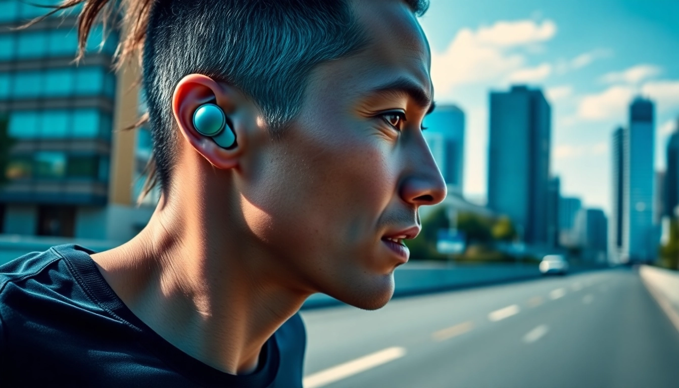 Hear every beat with Bone X2 Bone Conduction Headphones as a runner powers through a cityscape.