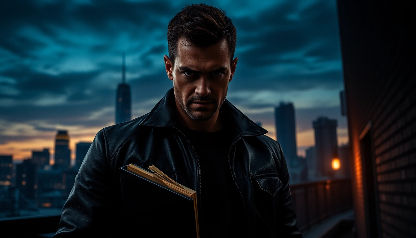 Engaging thriller featuring a lone vigilante likened to Jack Reacher with a dramatic urban backdrop.