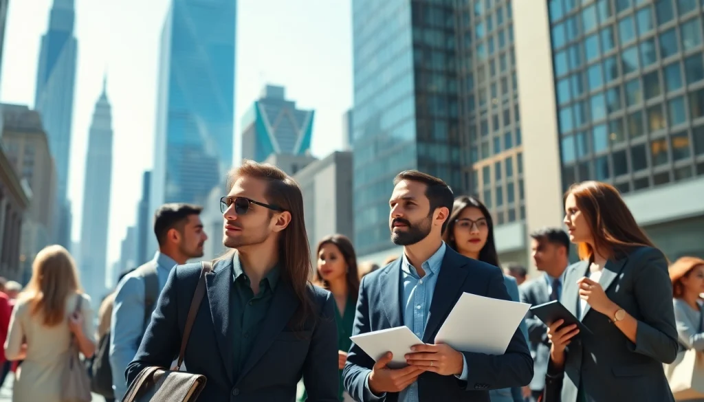 Network among professionals seeking new york jobs in a vibrant NYC setting.