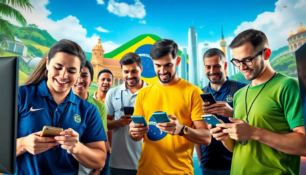 Explore the best sports betting sites Brazil with vibrant player interactions and Brazilian landscapes