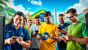 Explore the best sports betting sites Brazil with vibrant player interactions and Brazilian landscapes