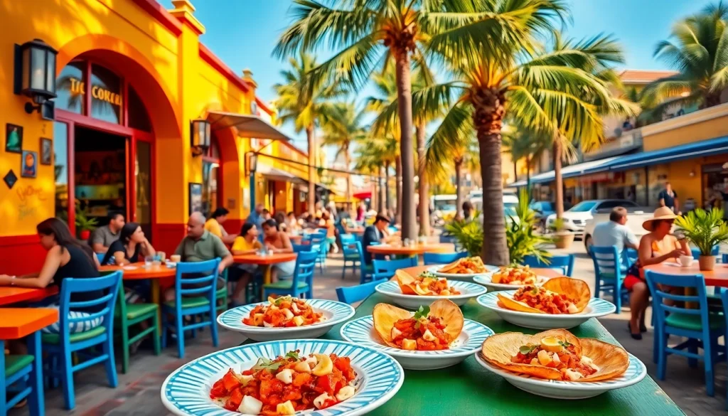 Enjoying delicious meals at vibrant restaurants where to eat in downtown Cabo.