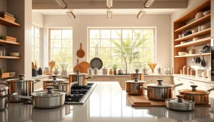 Discover vibrant kitchenware Auckland collections in a bright, modern kitchen setting.