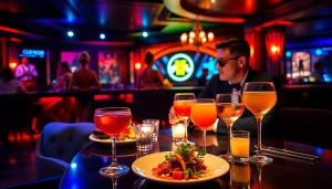 Dinner sxm at Club Noir featuring gourmet meals and vibrant nightlife.