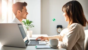 在现代工作区使用快连VPN访问 WhatsApp Web 的用户