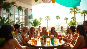 Gathering at Social club Lloret de Mar showcasing enjoyment and vibrant atmosphere.