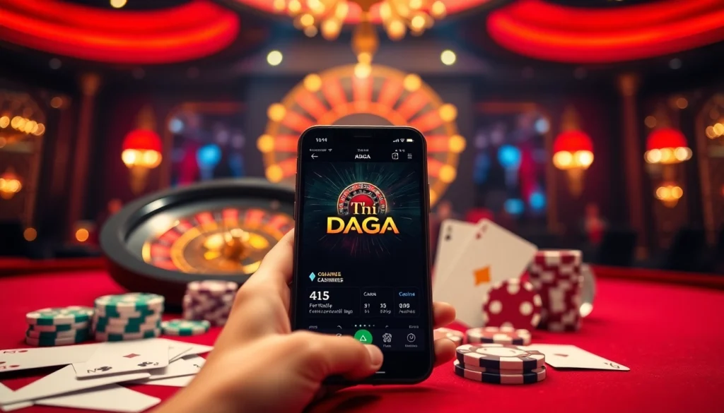 Experience the excitement of tải daga with high-stakes mobile gambling and vibrant casino visuals.