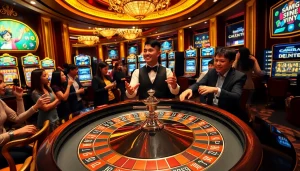 Experience the thrill of a luxurious casino at https://rr888.in.net/, featuring an exciting roulette table.