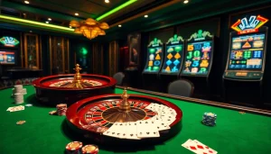 Experience the excitement of 33win as players engage with luxury casino elements and online betting interfaces.