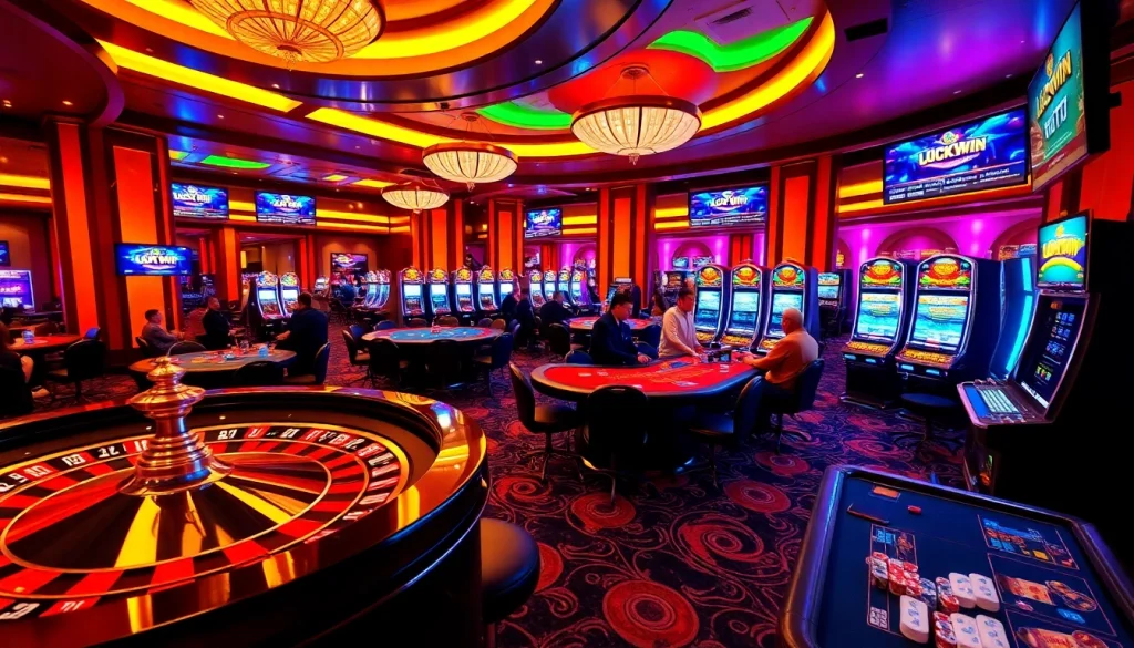 Experience the thrill of winning at Luckywin casino tables with vibrant games and professional ambiance.