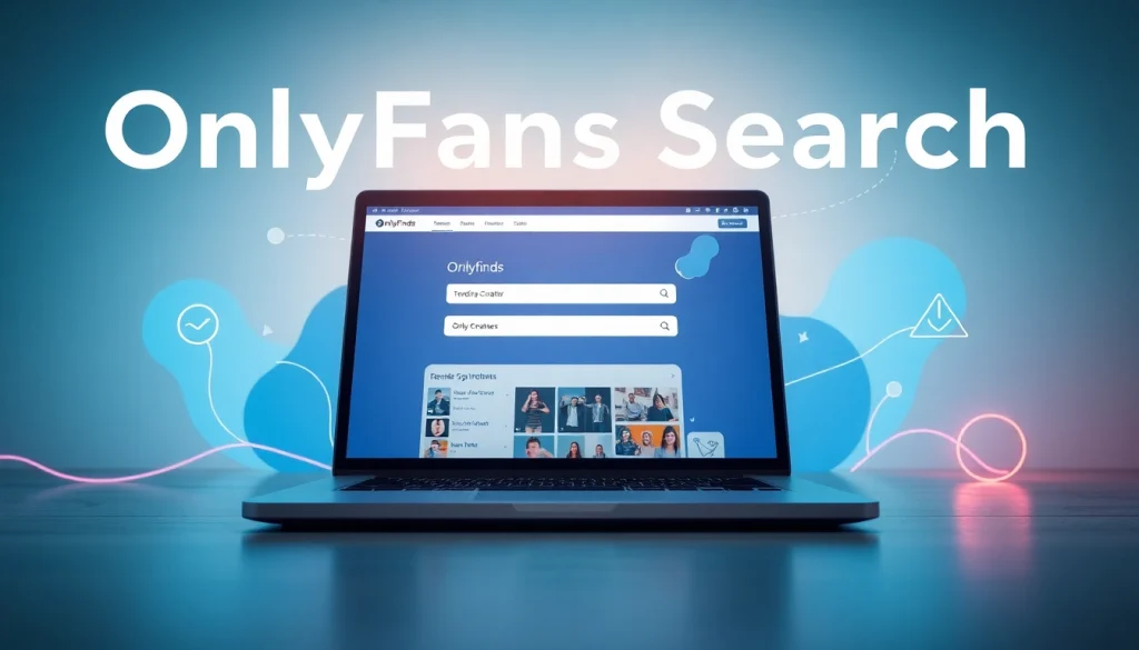OnlyFans Search interface showcasing diverse content creators and advanced filtering features