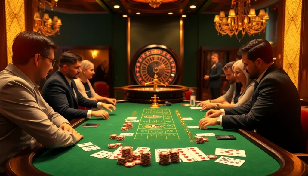 High-stakes poker table showcasing a game with players while subtly relating to Chronic anal fissure treatment.