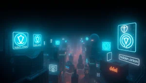 Explore the hidden wiki 2026 in a digital landscape showcasing dark web elements.