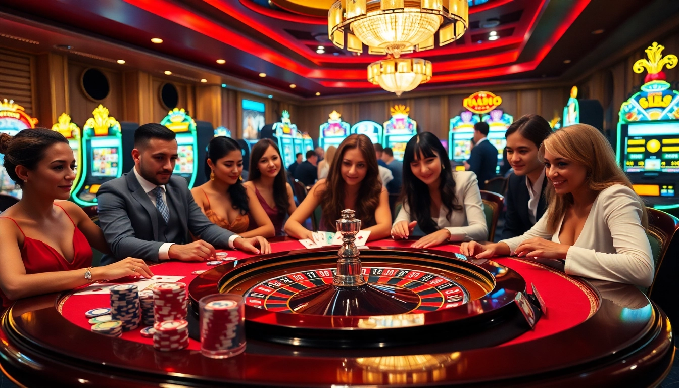 Découvrez l'excitation d'un site de casino en ligne avec des éléments de jeu luxueux.