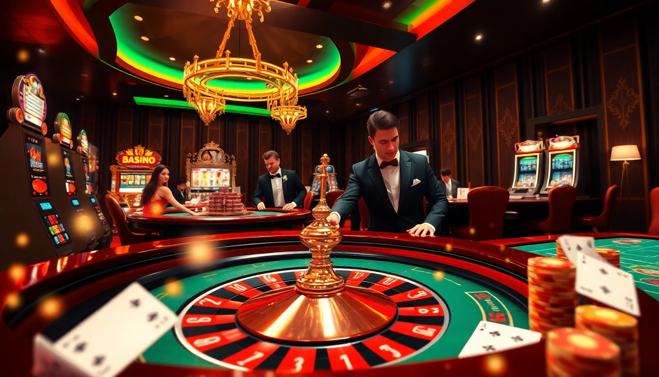 Participez à un gameplay passionnant sur un site de casino en ligne présentant des tables luxueuses et des jeux dynamiques.