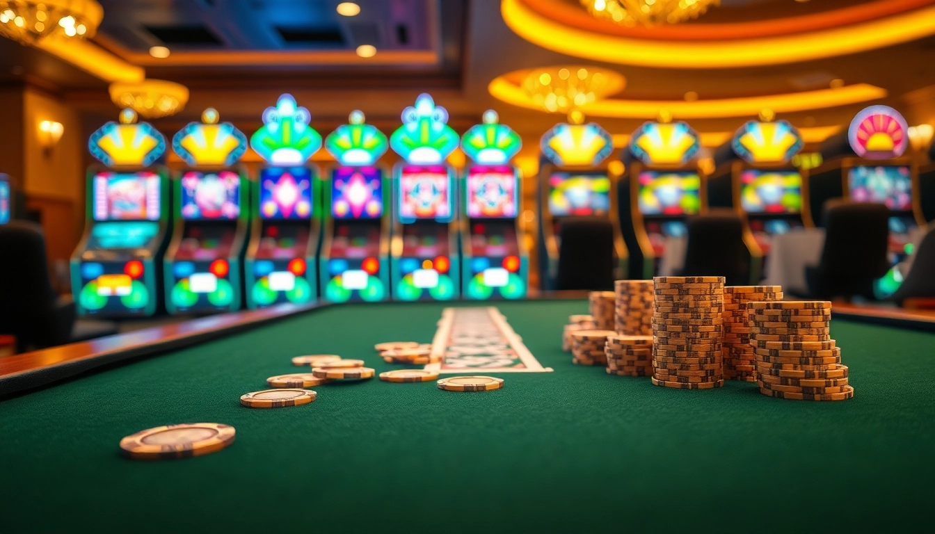 Erleben Sie den neuen casino bonus ohne einzahlung neu mit funkelnden Chips und Karten am Tisch.