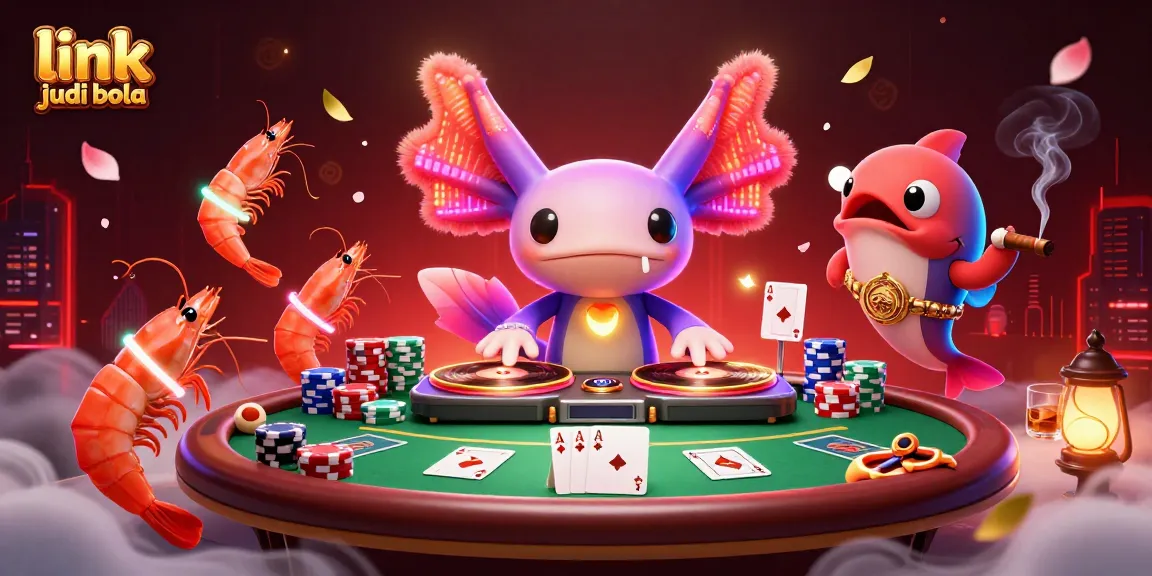 Experience thrilling gameplay with link judi bola, featuring dynamic characters in an exciting casino scene.